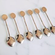 Box of 6 Solid Silver 925 Spoons & Lapis Lazuli - Morita Gil Chil