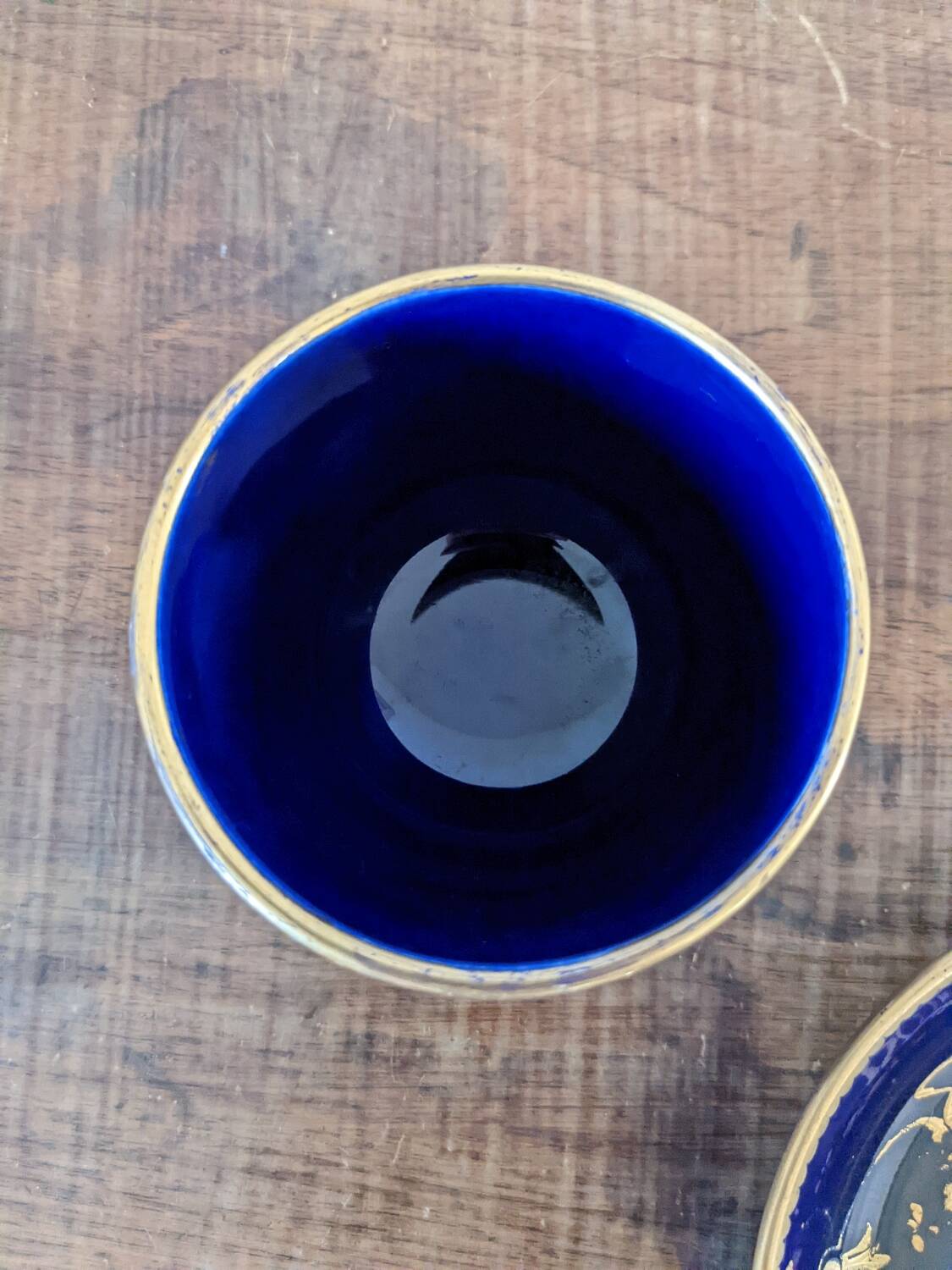 Earthenware cup and saucer