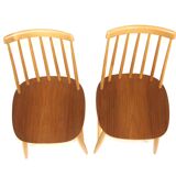 Set de 2 chaises "Janostolen", Klevshult, Vaggeryd, Suède, 1960