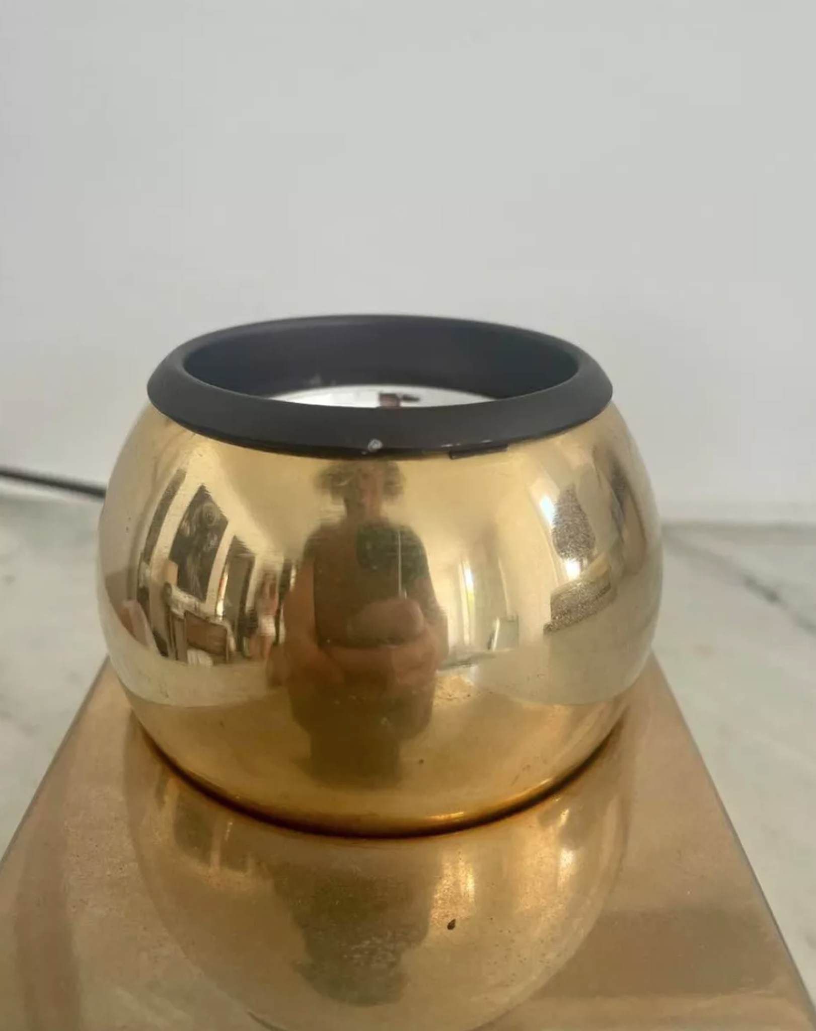Vintage wall lamp Disderot, brass and swivel, France 1970