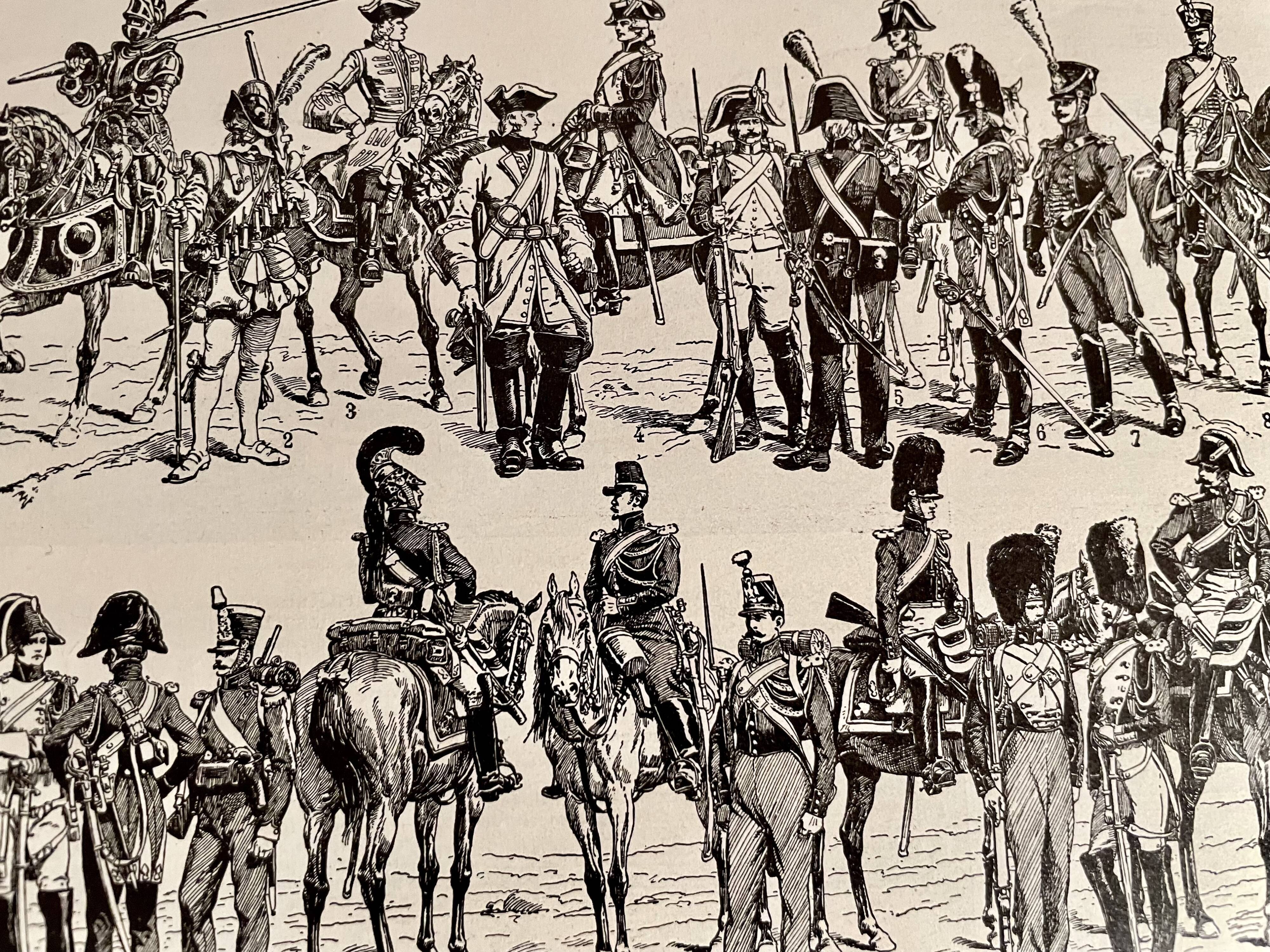 Lithograph on the gendarmerie of 1922