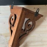 Wooden corner shelf