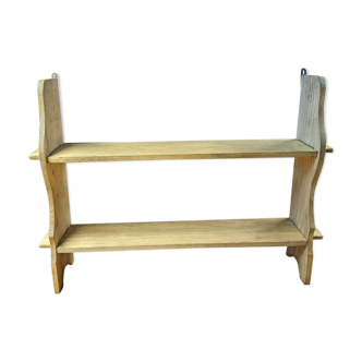 Oak wall shelf
