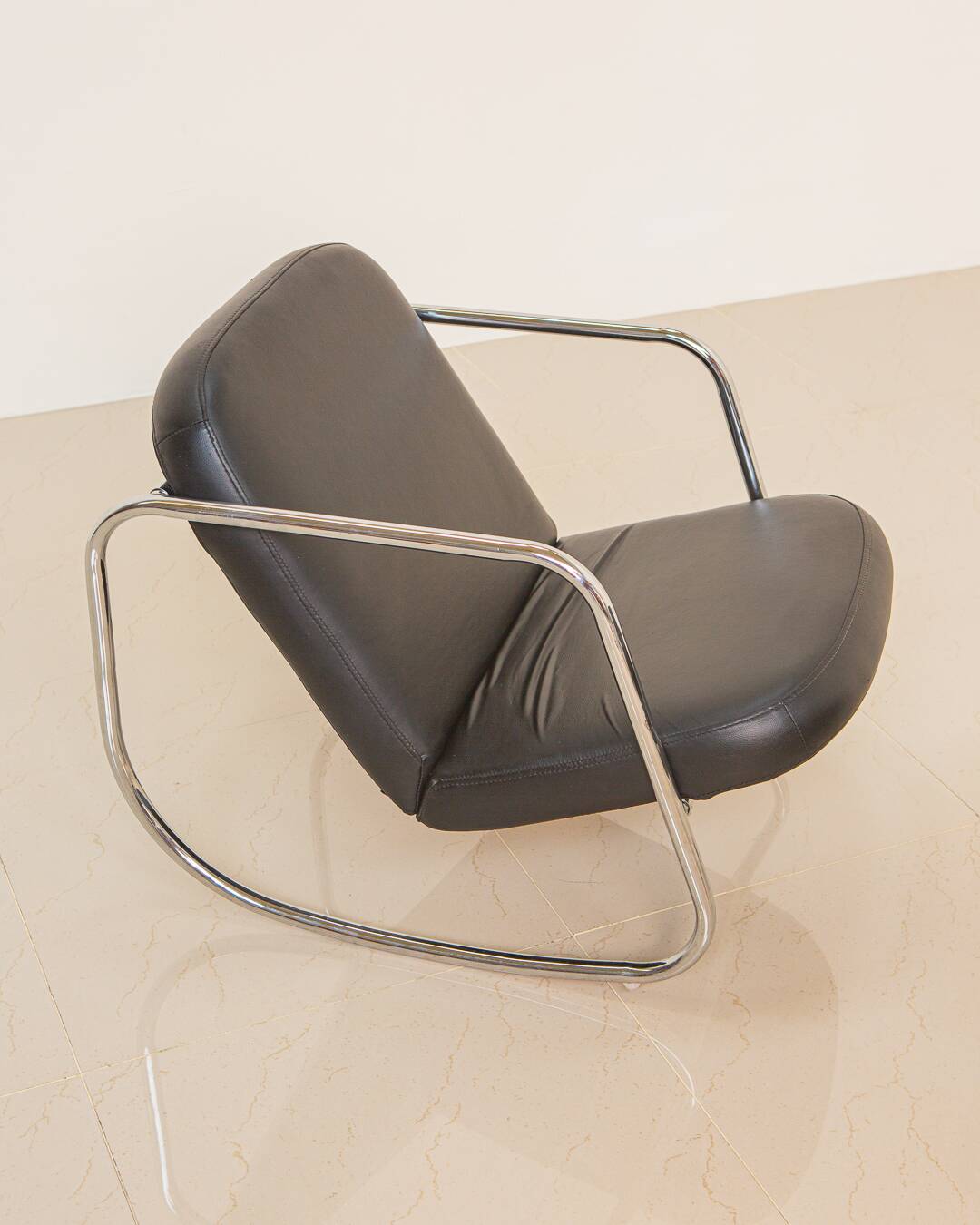 Pair of 60's "Rocking chair" lounge chairs