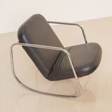 Pair of 60's "Rocking chair" lounge chairs