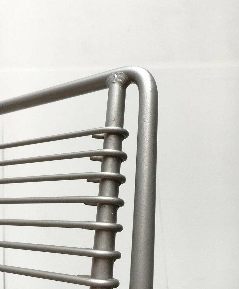 Postmodern German kitchen bar stool Kreuzschwinger by Till Behrens for Schlubach, 1980s.