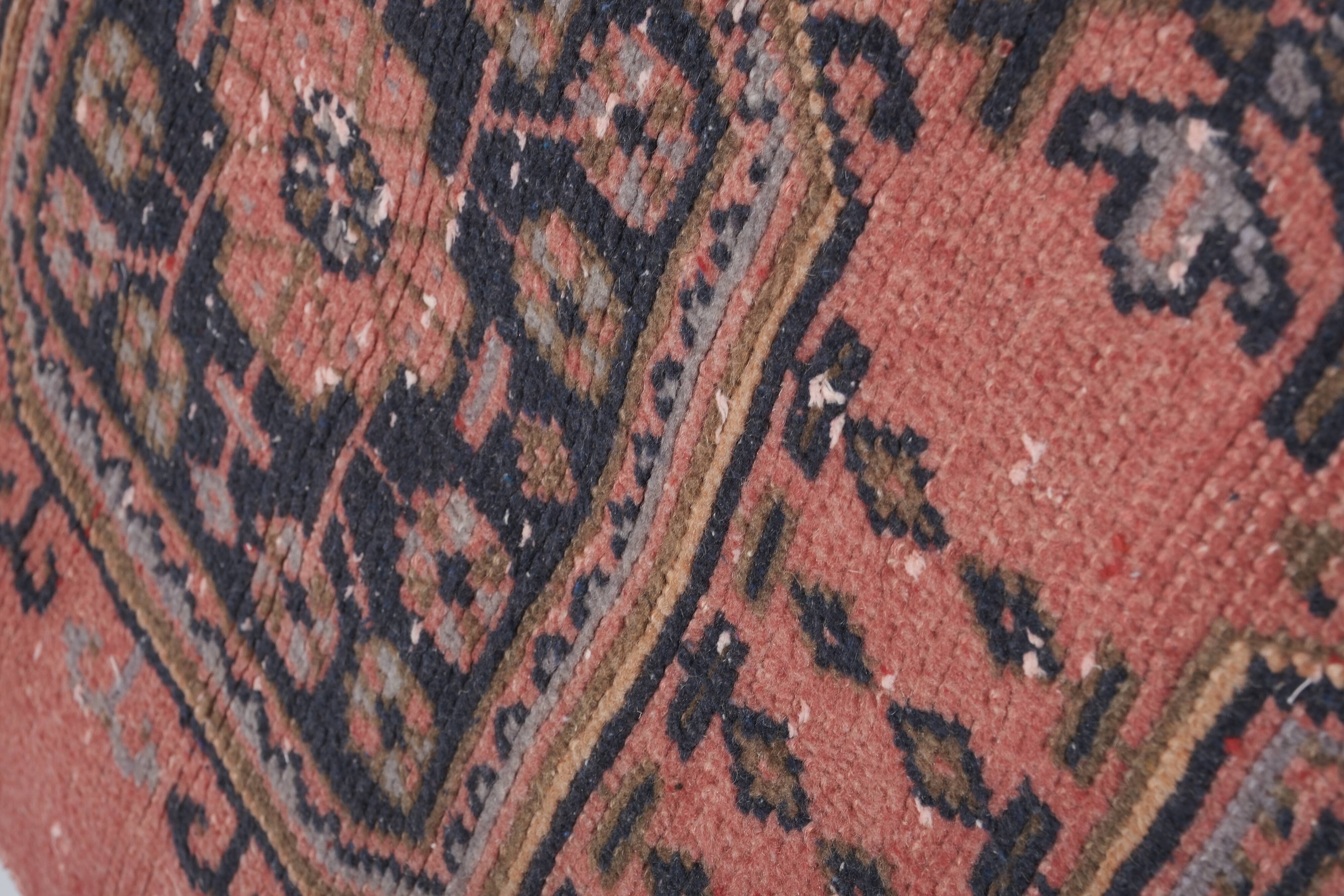 Vintage Turkish Oushak Rug Handwoven 80x670 cm