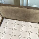 Roger Capron Herbier - Rectangular coffee table with patinated steel frame