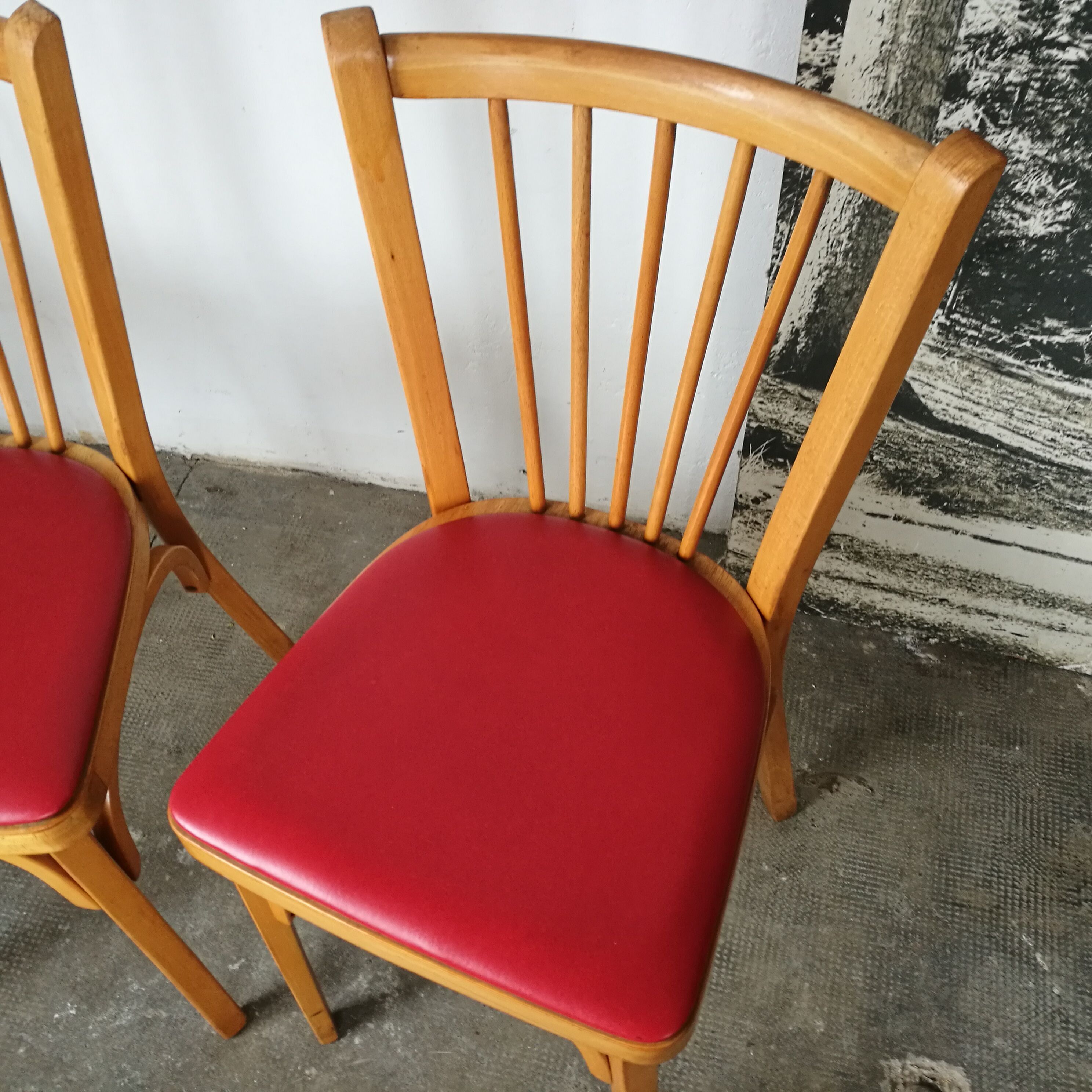 Set of 6 vintage chairs with mismatched bars