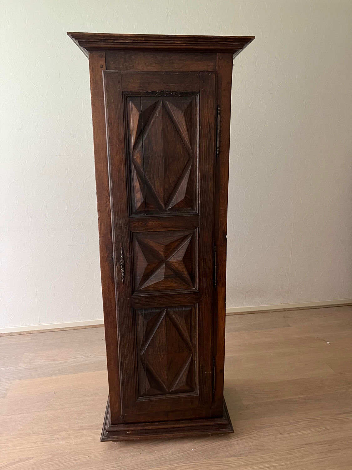 Oak hosiery cabinet