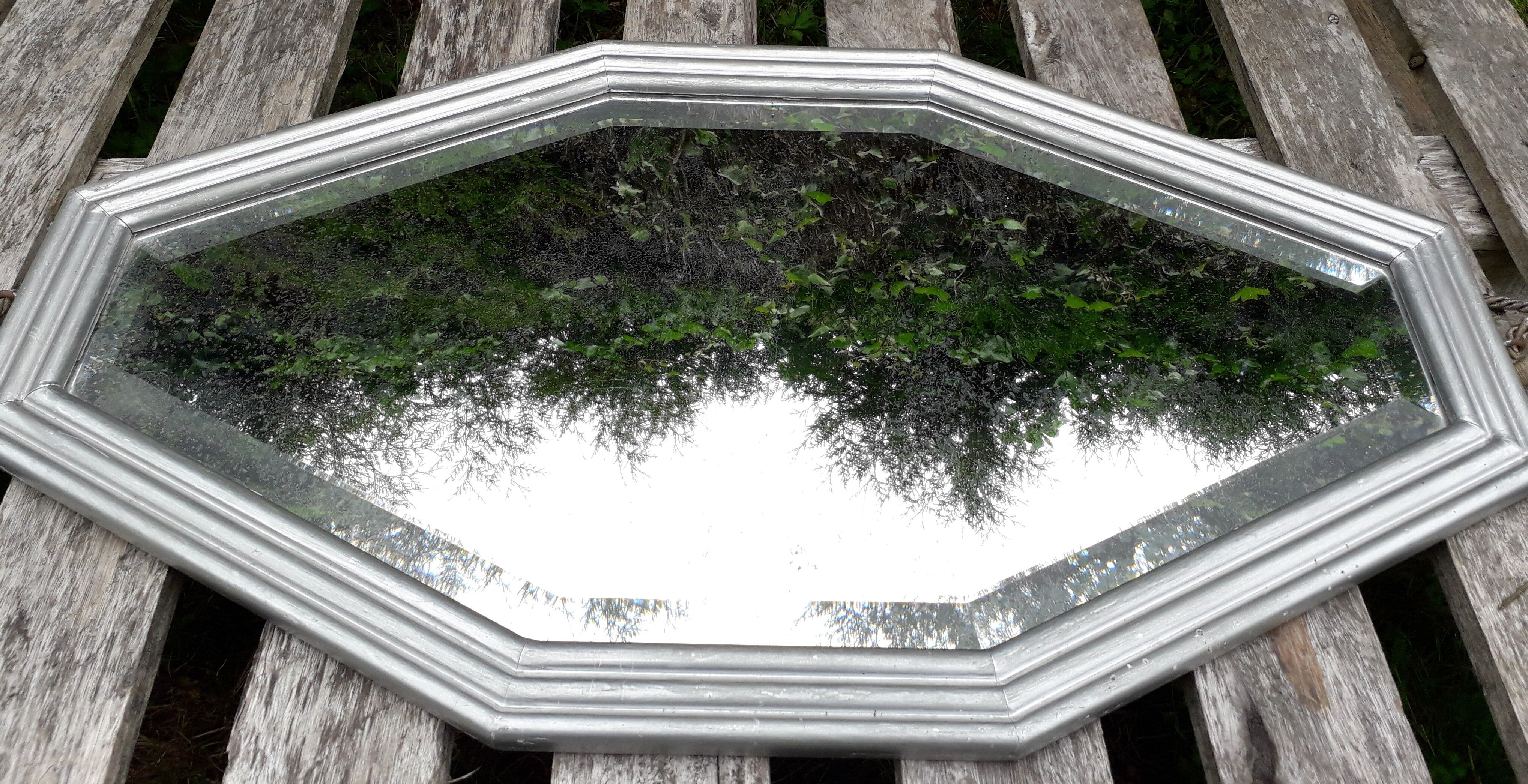 Antique mirror art deco 43x89 cm