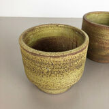Set of 3 ceramic studio pottery vases by Piet Knepper for Mobach Netherlands 1970