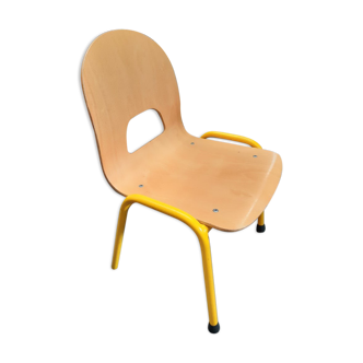 Chaise enfant école vintage 1970