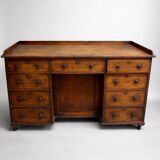 English desk with wooden drawers, late 19th century