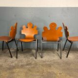 4 chaises "Puzzle", design by Essaime, France 1995