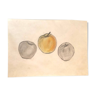 Illustration "Three apples"