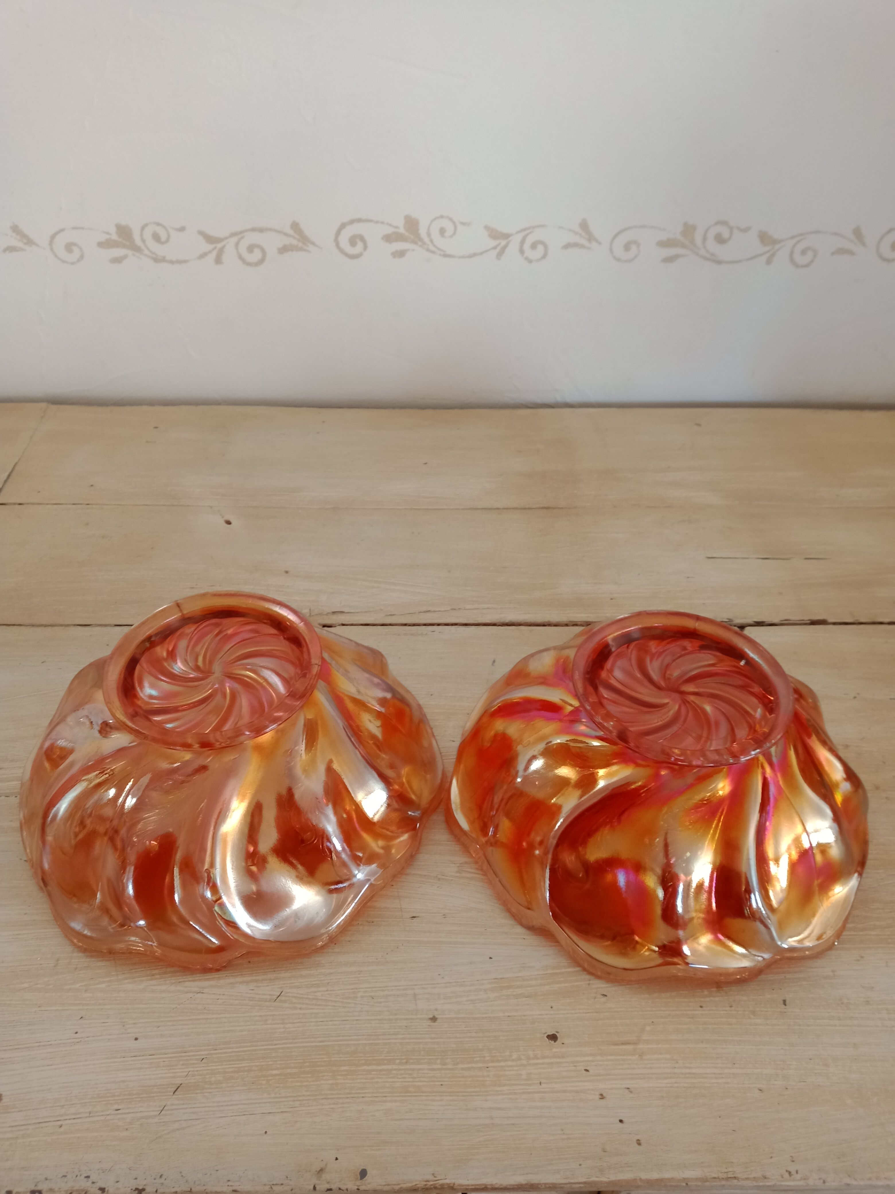 Carnival glass bowls