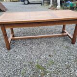 Oak farm table, 200×90 cms