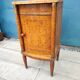 Empire style bedside table marble top