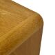 Table basse carrée minimaliste en chêne, années 70