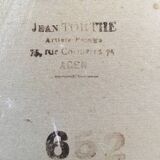 Jean Torthe.la corrida.huile sur carton encadrée et signée