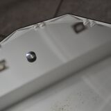 Art Deco beveled chiseled mirror