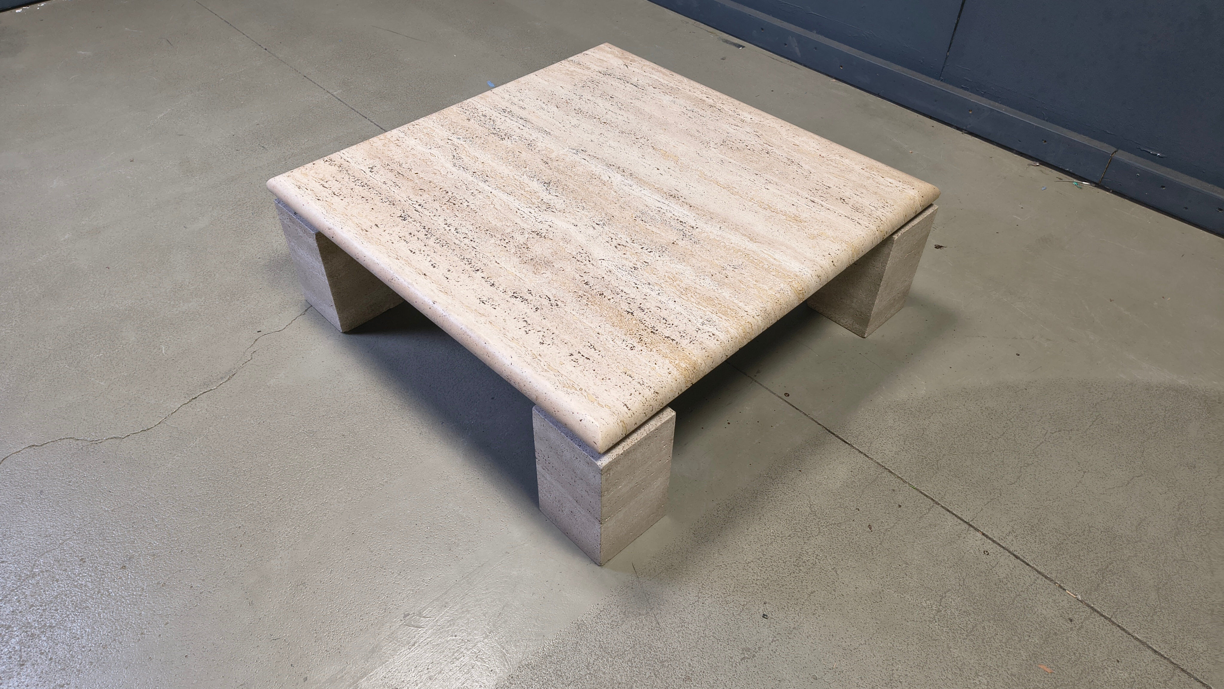 Travertine coffee table 1970s, Italy