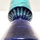 Blue and Teal Ceramic Vase in the style of Bitossi