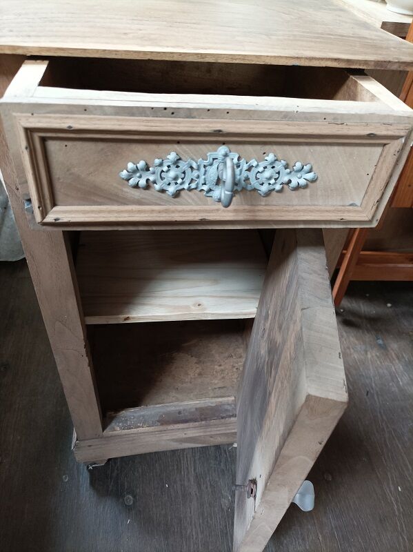 Bedside table bedside wood solid drawer door Aero-gummed dp 0423073