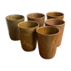 6 glasses digoin sandstone cups