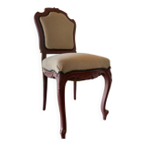 Pink and beige medallion chair