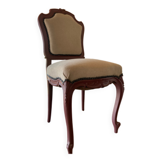 Chaise medaillon rose et beige