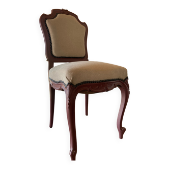 Pink and beige medallion chair