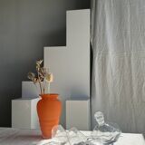 Small geometric carafe with diamond-shaped stopper and its 4 glasses