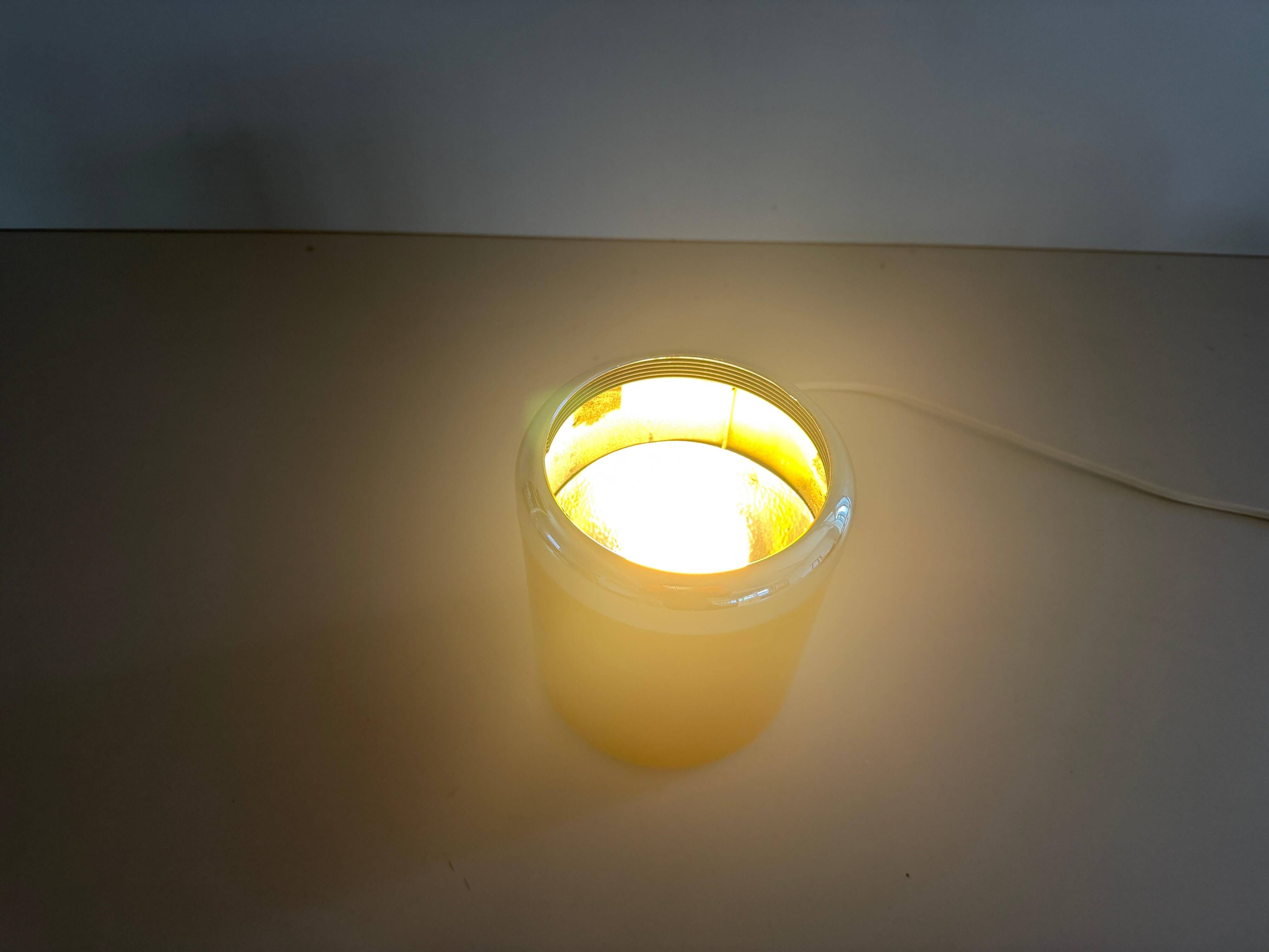 Flush mount in orange plexiglass by Kinkeldey, 1970s, Germany.