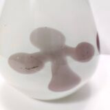 Vase vintage en verre de Murano blanc attr. à Dino Martens pour Aureliano Toso