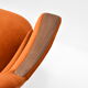 Canapé scandinave vintage Danemark années 1960 velours roux