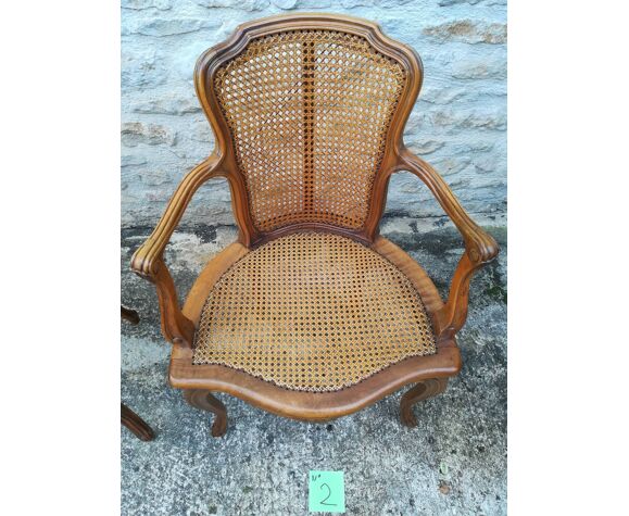 Louis Xv Style Canne Chairs Selency, Can Cane Back Chairs Be Repaired
