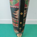 Large Hand Painted Carved Wooden Tribal Wall Mask 98cm