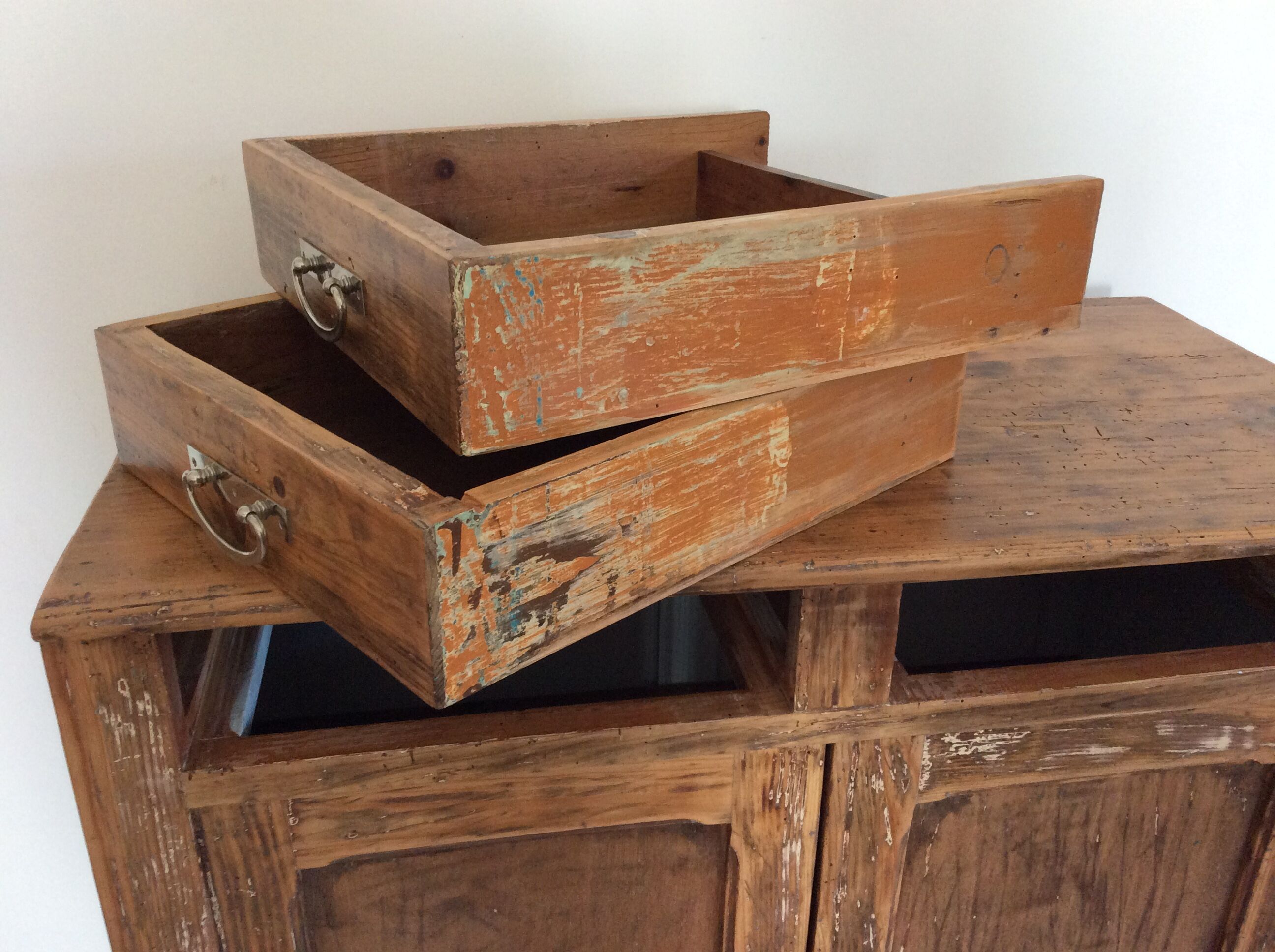 Parisian buffet two drawers two shelves and lock