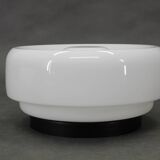 Set of Three Mid-Century Black Flush Mount Lights, 1970s