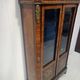 Napoleon III display cabinet in rosewood veneer and marquetry, 19th century.