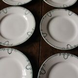 Lot 6 flat plates green Saint Amand