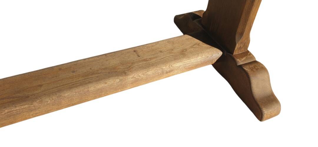 Solid wood farmhouse table long 230cm