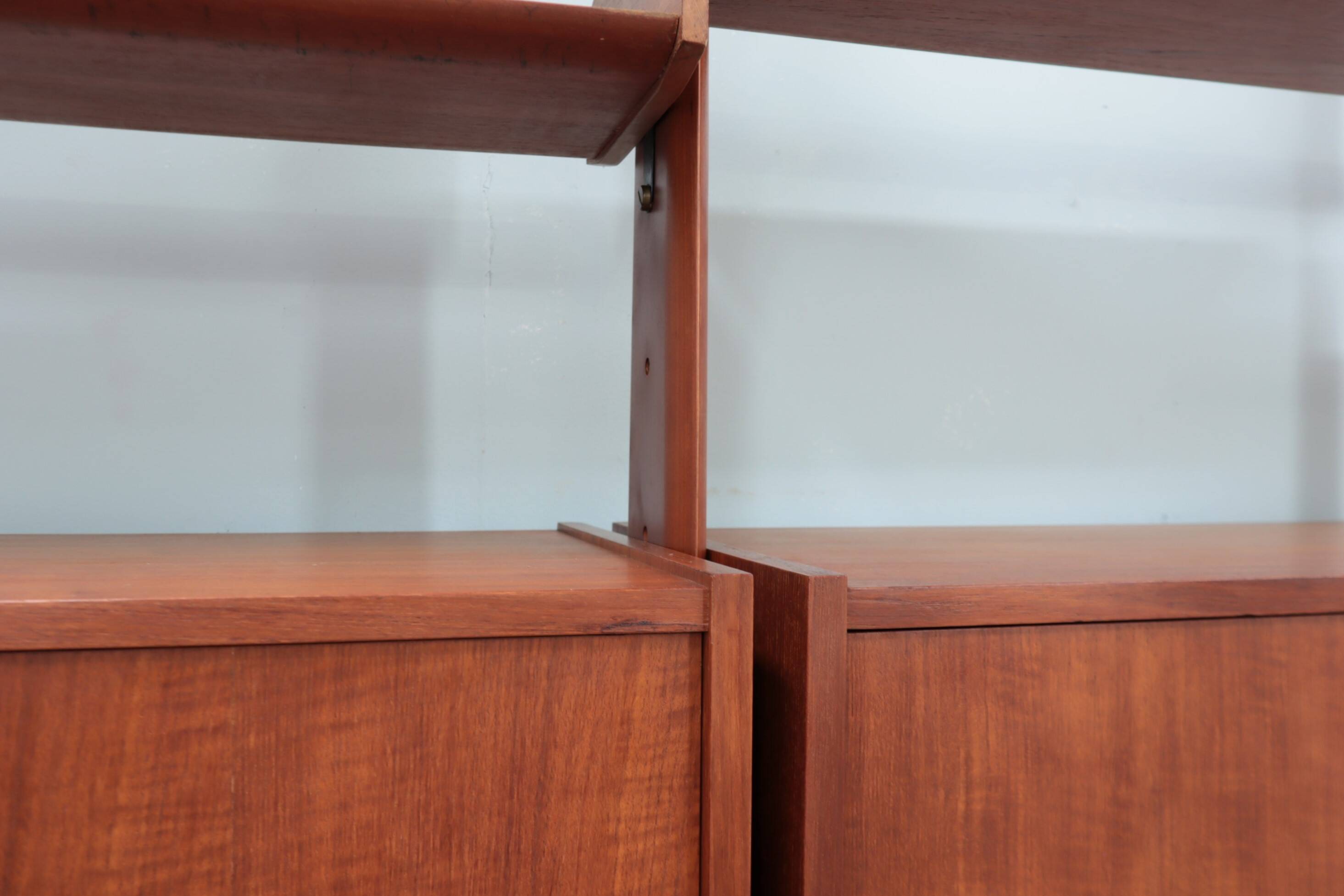 Mid century modular teak bookcase AV Arredamenti 1960s