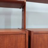 Mid century modular teak bookcase AV Arredamenti 1960s