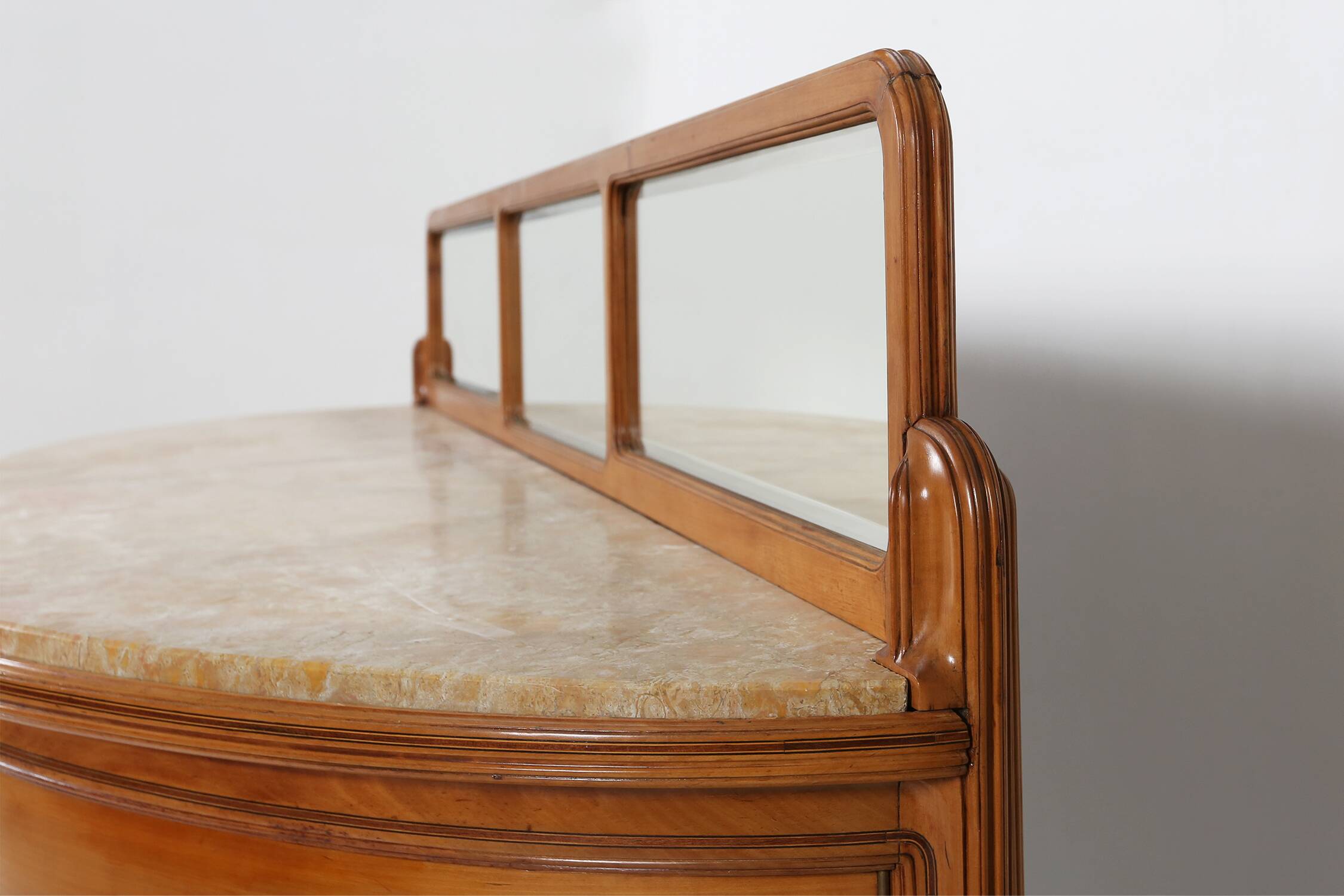 Exceptional hemisphere Art Nouveau Sideboard by Maurice Dufrene, France 1911