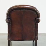 armchair made of sheep leather with a wonderful patina and good seating comfort