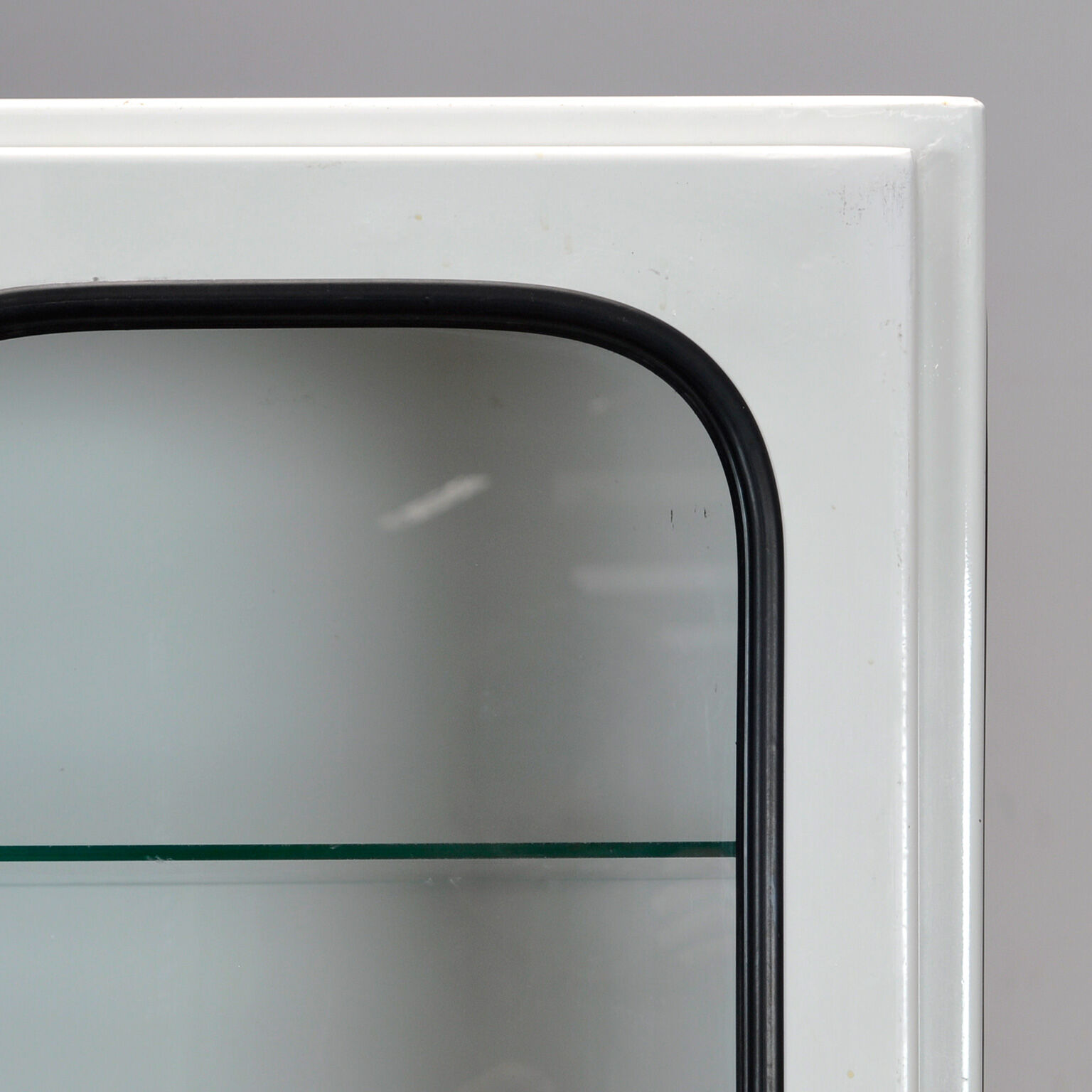 Glass & Iron Medical Cabinet, 1970s