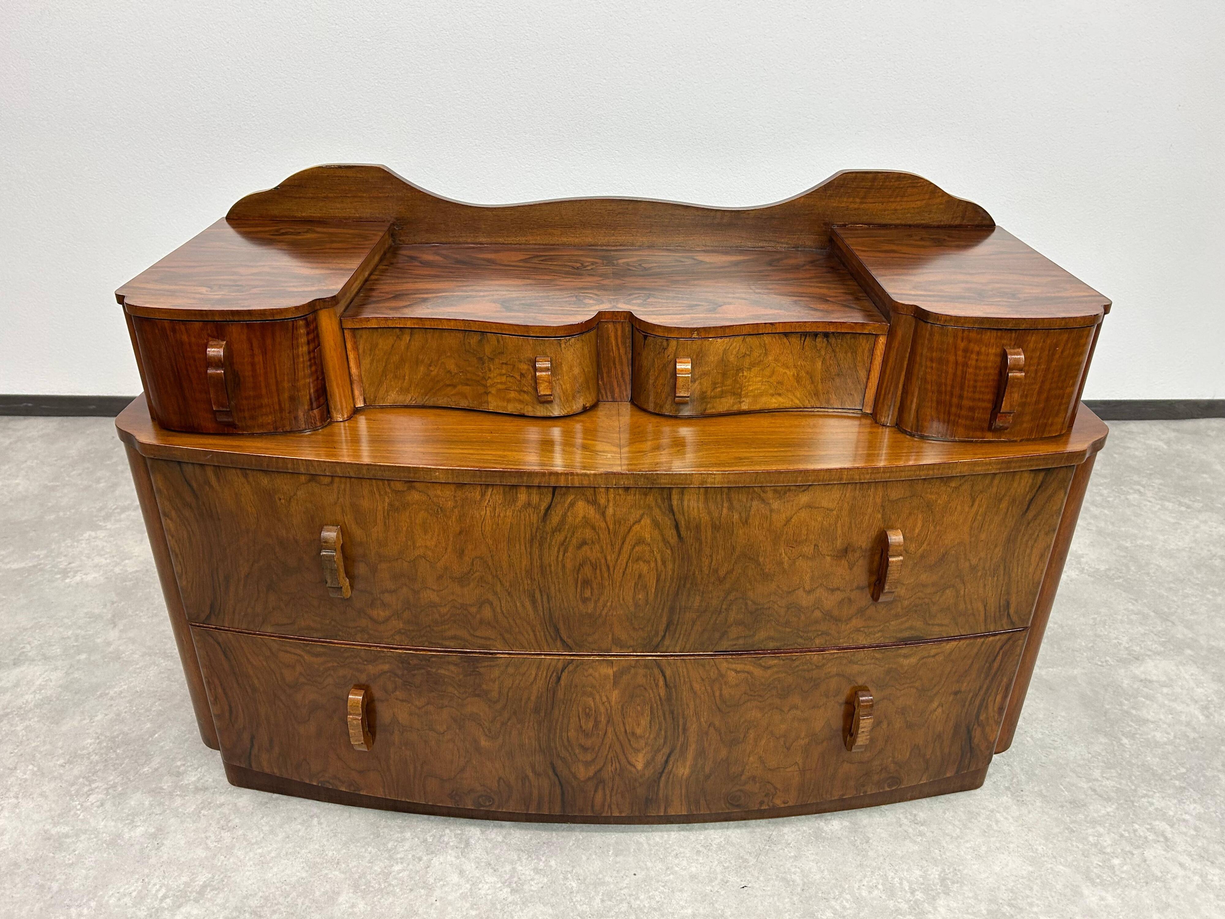 Art Deco walnut sideboard